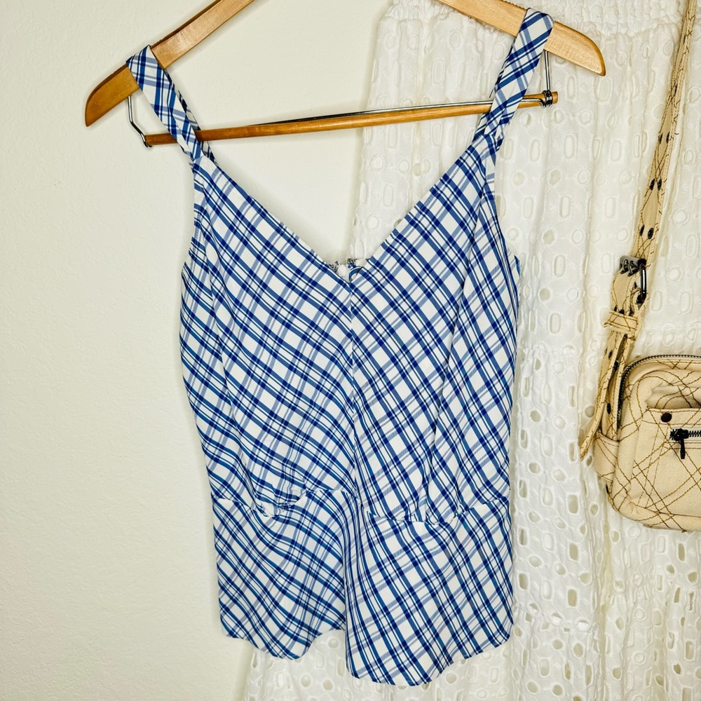 Lewit Peplum Striped Top